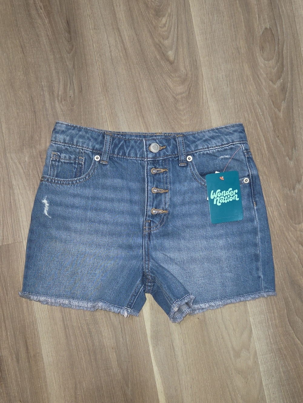 •Wonder Nation• Little Girls High Waist Jean Shorts